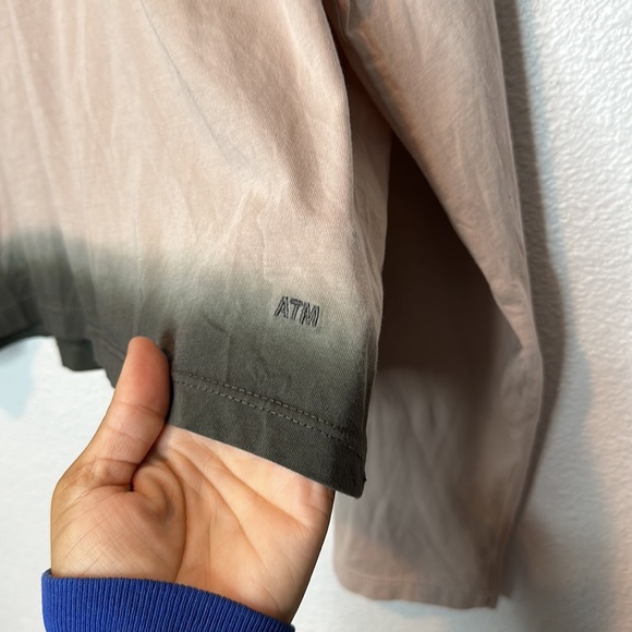 ATM Long Sleeve Quartz Flint Dip Dye Shirt Size L NWT - Picture 7 of 8